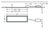 Recessed luminaires Arimo Fit C Prisms White ET 42W 5100lm Wide reduced glare UGR19 (W19) IK03 3 SDCM