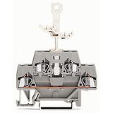 Double-deck terminal block for DIN-rail 35 x 15 and 35 x 7.5 2.5 mm² g