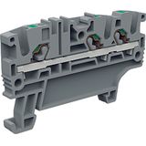Double-level push-in terminal EFC210GR 2.5 mm² gray