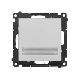 LED luminaire, 230V, matt aluminum
