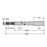 Plastic Fiber Single Conductor — Jacketed Optical Cable Made of Plastic Fiber   PIE46UTMNL