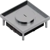 tehalite. VE-EE Tube cover IP54 5kN EKQ06 200x200 15mm stainless steel
