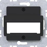 Central plate for RDM single module, A.x/C.x/S.x/B.x/Q.x/K.x matte black