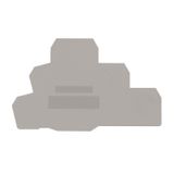 End plate for three-level terminal PUK 3 grey