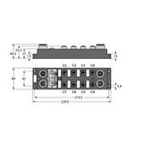 I/O-module voor DeviceNet-veldbus, 12 digitale pnp ingangen, 4 digital