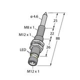 Magnetic Field Sensor For Detection of Ferromagnetic Parts   NIMFE-M12/4.6L88-UN6X-H1141