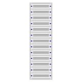 Installation insert 2-39L complete, 13 rows, plastic
