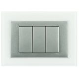 FRAME 3 MOD F/ ADAPTER 3 MOD CRISTAL/ALUMIN