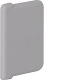 End cap made of PVC for slotted panel trunking BA6 20x25mm stone grey