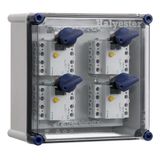 Switch encl. met 4xALS 40A 30mA