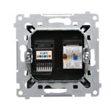 Hotel room switch with indicator light, 10A, white, 2A