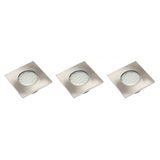 Set of LED luminaires MARBELLA (3 pcs.), AC220-240V, 2700K, aluminum
