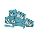 Multi-tier modular terminal, SNAP IN, blue, 2.5 mm², 800 V, Number of 