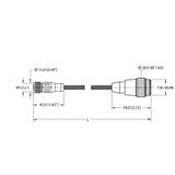 Actuator and Sensor Cable Extension Cable   RKC 4.4T-3-RSM 40/S3520