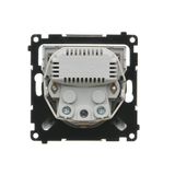 Computer socket RJ45 category 5e + telephone socket RJ11, (module), Simon 24, IP20/IP44, white