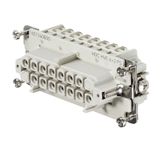 HDC insert, Female, 830 V, 20 A, Number of poles: 8, Tension-clamp connection, Size: 6