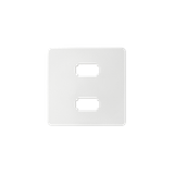 Cover for 2 x USB (2.0) type A socket, female, white