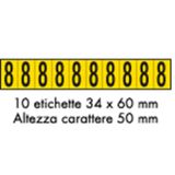 Adhesive label - 350x60 - 10 sheets / 10 labels each