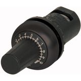 M22S-R100K Potentiometer, Classical, M22, 22.5 mm, R 100 k„¦, P 0.5 W, Bezel: black