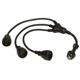 Extension Lead Octopus 3×2P+E 16A Rubber Black