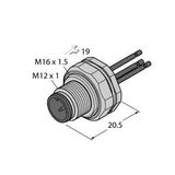 Male Receptacle with Stranded Wires, Rear-mounted   EC-FSFDE4.5-0.5/16