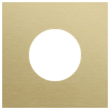 Onefold faceplate, for 1 socket outlet, Niko Rocker and Niko Toggle, alu gold brushed