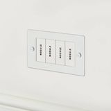 2G EURO PLATE - 4 MOD / WHITE