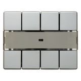 Arsys Light Scene Push Button 4-gang Comfort, Labelling Stainless Stee