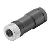 Field attachable connector, M12