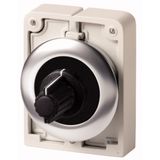 M30I-FR1K-BLANK Potentiometer, flat front, M30, 30.5 mm, Without scale/inscription, R 1 k„¦, P 0.5 W, Front ring stainless steel