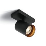 BLACK GU10 10W DARK LIGHT