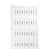 Conductor and cable markers, 2 - 3.5 mm, 21 x 5.2 mm, white