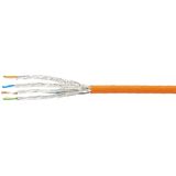 Network cable, Cat.7, 1,000 m, orange (similar to RAL 2003)