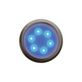 PANLUX Lamp DEKORA 3 6LED 12VDC 8lm decorative IP20 stainless steel - blue