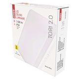 LED Ceiling lamp TORI, square 15W neutral white IP54