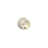SAFETY EARTH SOCKET (SCHUKO TYPE) IVORY