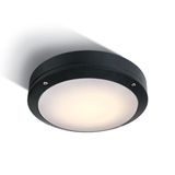 BLACK PLAFO 10W WW IP54 230V