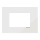Frame - 1-gang / 3-modules - Niessen logo - Tacteo White