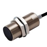 Proximity sensor, inductive, nickel-brass, long body, M30, shielded, 2 E2EN2170B