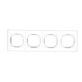 SAT-SAT-RTV double aerial socket, atten.: 1dB, white