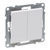 2-GANG TWO-WAY SWITCH 10AX AUTOMATIC TERMINALS WHITE