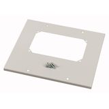 XLST5F44 Bottom-/top plate for F3A flanges, for WxD = 425 x 400mm, IP55, grey