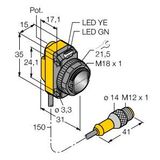 Photoelectric Sensor Retroreflective Laser Sensor with Polarizing Filter   QS18VP6LLPQ5