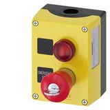 Enclosure for command devices, 22 mm, round
