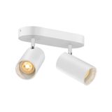 ASTO TUBE, ceiling-mounted light, cylindrical, GU10, 2x max. 10 W, white