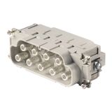 HDC insert, Male, 690 V, 110 A, Number of poles: 8, Axial screw connection, Size: 8