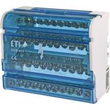 Distribution terminal block EDB-411 4×11 poles 125A 500V
