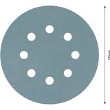 F355 sanding sheet, pack of 5 125 mm, 1200