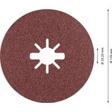 EXPERT R781 Prisma Ceramic X-LOCK Fibre Disc 125 mm, 22.23 mm, G 80