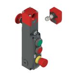 NG series safety switch with lock and integrated control devices, with actuator